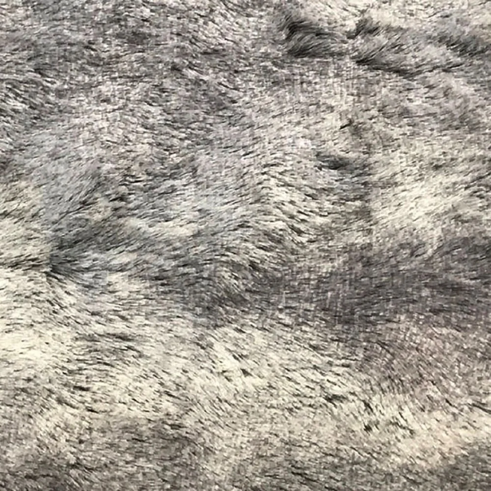 Silver Fox Faux Fur Lounge Dog Bed